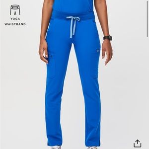 NWT Figs Yola Skinny 2.0 Scrub Pant in Royal Blue size XXSP
